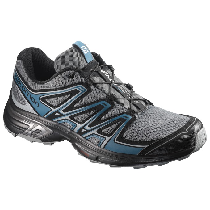 Salomon Israel WINGS FLYTE 2 - Mens Trail Running Shoes - Silver/Black (XZYO-91405)